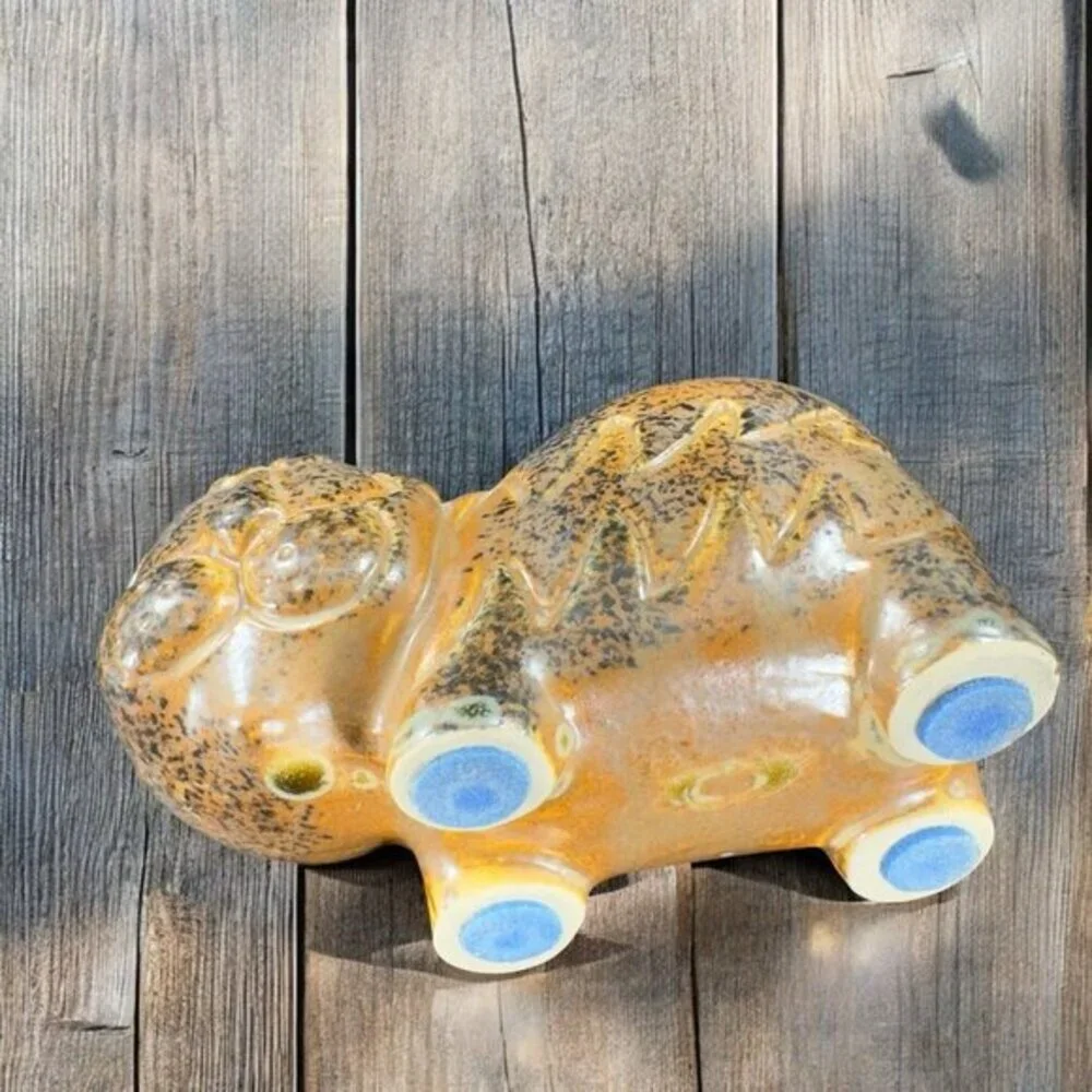 Takahashi San Francisco Hippopotamus Bear Animal Figurine‎ Candle Holder Planter